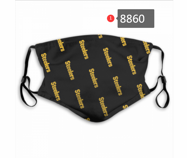 Pittsburgh Steelers #23 Dust mask with filter->nfl dust mask->Sports Accessory